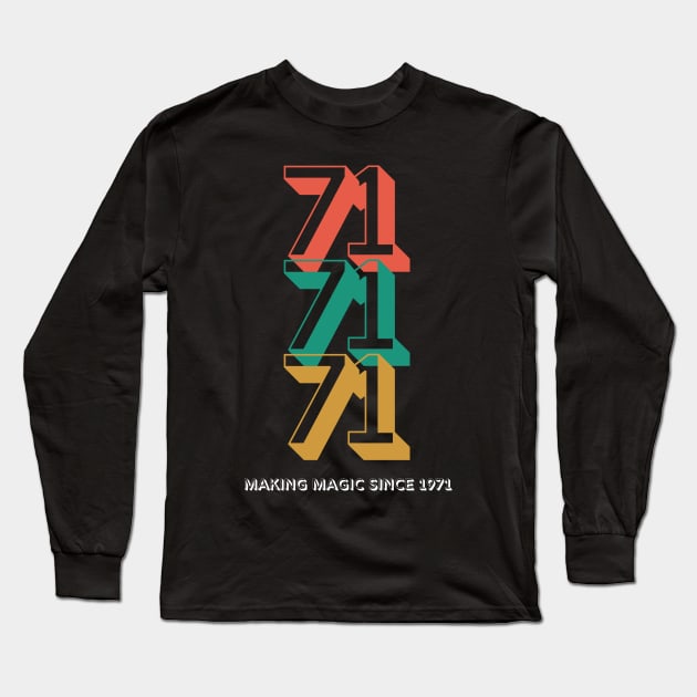 Magic 50th Anniversary Long Sleeve T-Shirt by magicalshirtdesigns